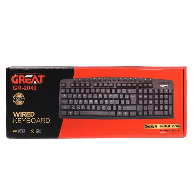 کیبورد باسیم گریت مدل GR-2040 7