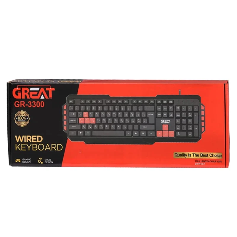 کیبورد باسیم گریت مدل GR-3300 6