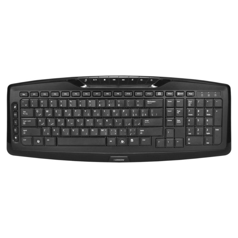 کیبورد باسیم گرین مدل GK501 - مشکی, گارانتی گرین