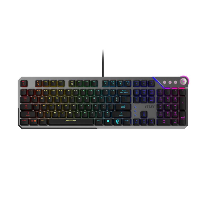 کیبورد باسیم گیمینگ ام اس آی مدل Strike 600 - مشکی, گارانتی اصلی