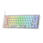 کیبورد باسیم گیمینگ ردراگون مدل K617CT White RGB - سفید, گارانتی شرکتی