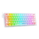 کیبورد باسیم گیمینگ ردراگون مدل K617CT White RGB 4