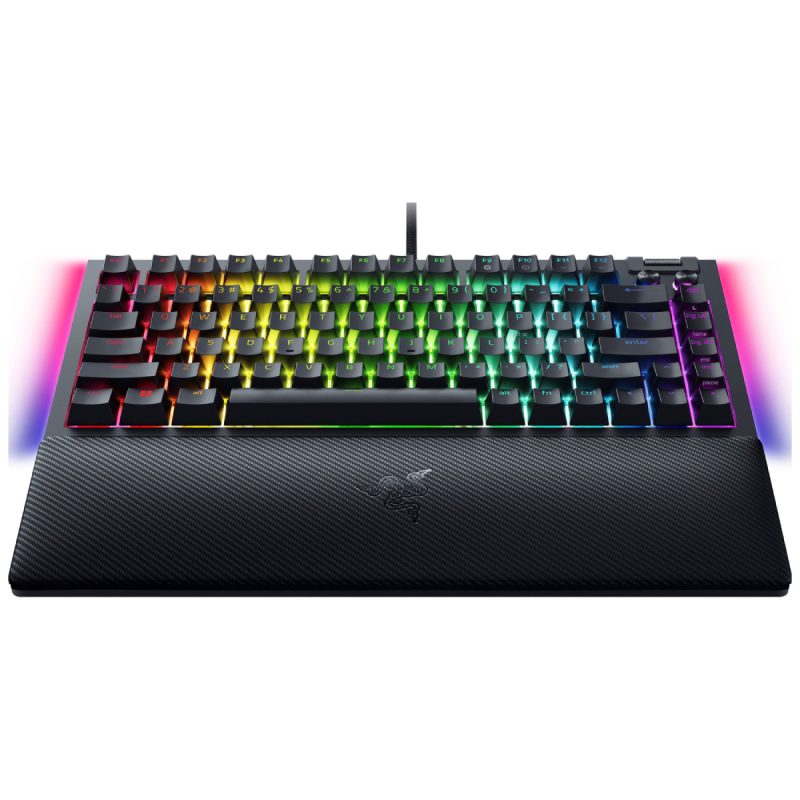 کیبورد باسیم گیمینگ ریزر مدل BLACKWIDOW V4 75% 2