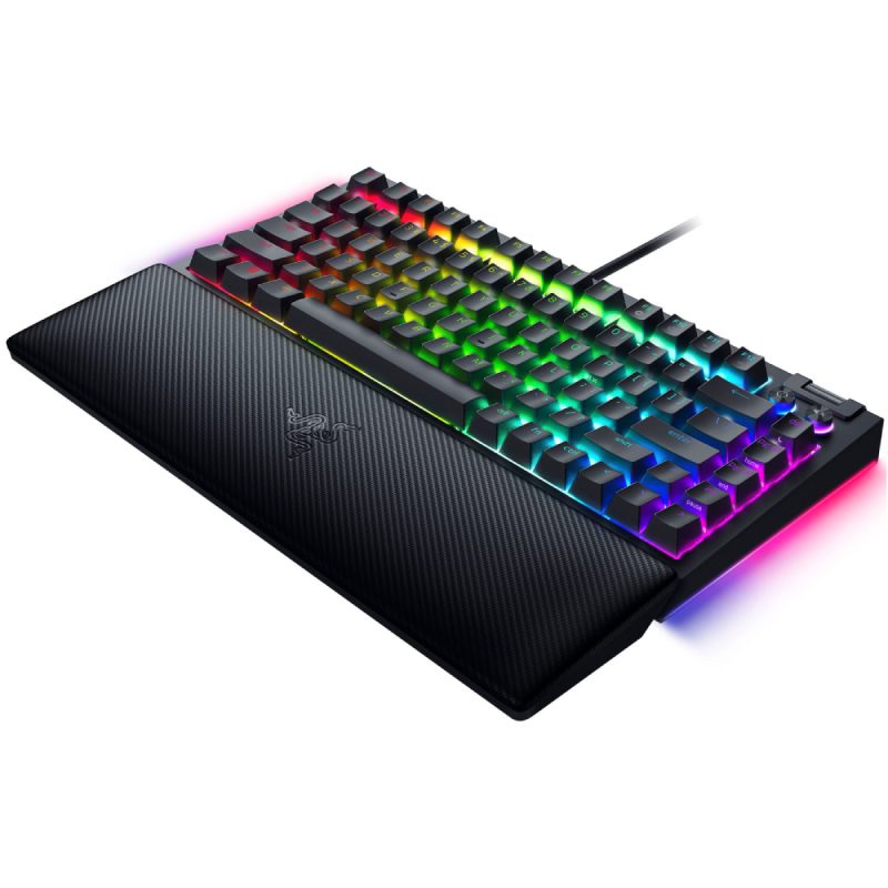 کیبورد باسیم گیمینگ ریزر مدل BLACKWIDOW V4 75% 3