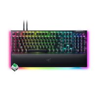 کیبورد باسیم گیمینگ ریزر مدل BlackWidow V4 Pro Green SW - مشکی, گارانتی شرکتی