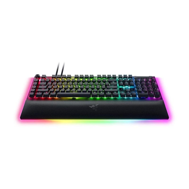 کیبورد باسیم گیمینگ ریزر مدل BlackWidow V4 Pro Green SW 4