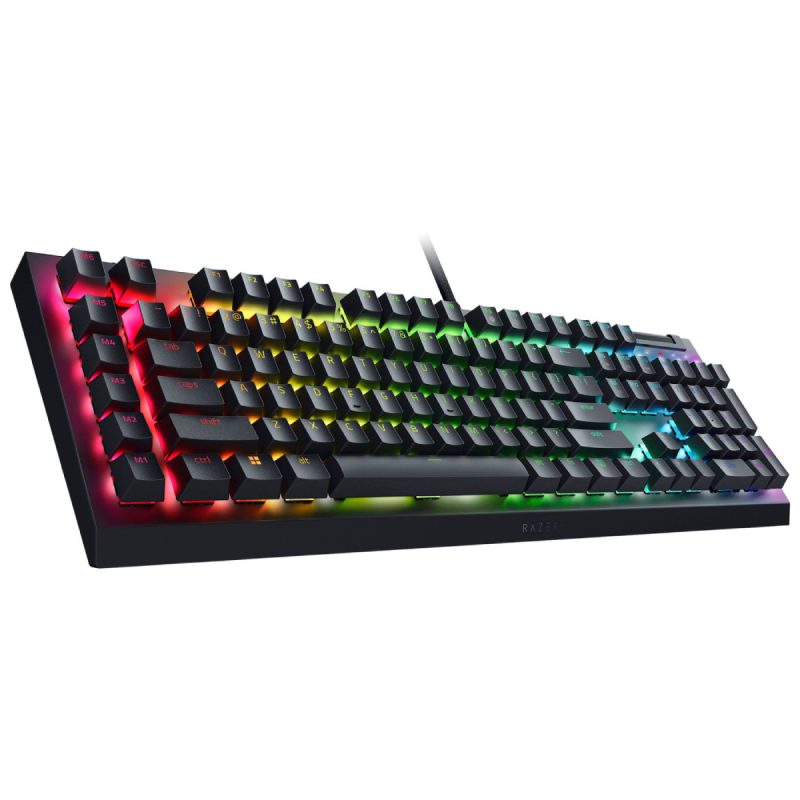 کیبورد باسیم گیمینگ ریزر مدل BlackWidow V4 X Green SW 2
