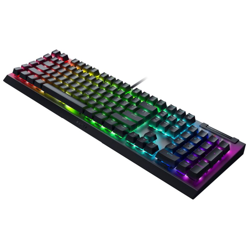 کیبورد باسیم گیمینگ ریزر مدل BlackWidow V4 X Green SW 4