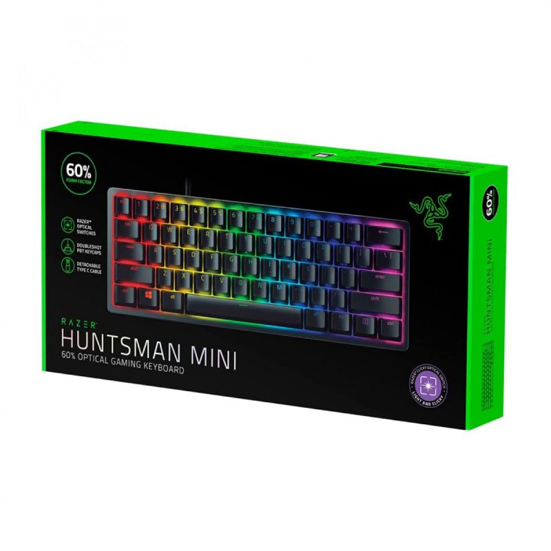 کیبورد باسیم گیمینگ ریزر مدل HUNTSMAN Mini Purple SW 5