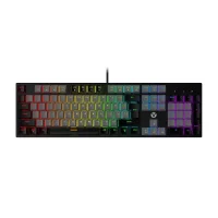 کیبورد باسیم گیمینگ فنتک مدل ATOM104 MK886V2 - خاکستری, 18 ماه گارانتی داده پرداز رایانه متین