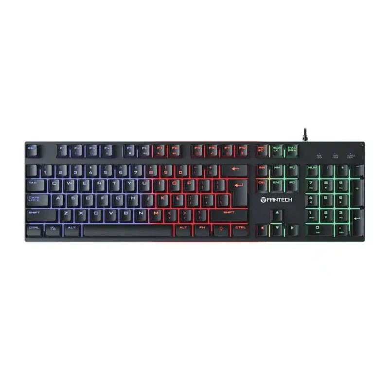 کیبورد باسیم گیمینگ فنتک مدل FIGHTER III K614L - مشکی, 18 ماه گارانتی داده پرداز رایانه متین