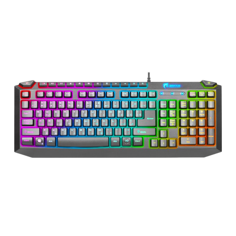 کیبورد باسیم گیمینگ گرین مدل GK701-RGB - مشکی, گارانتی گرین