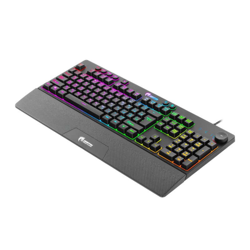 کیبورد باسیم گیمینگ گرین مدل GK703-RGB 4