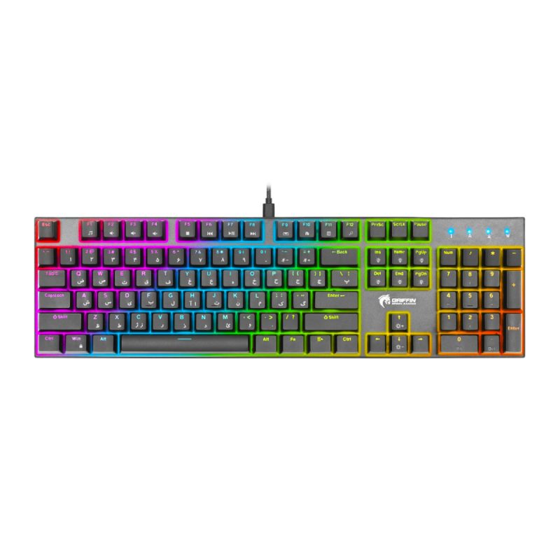 کیبورد باسیم گیمینگ گرین مدل GK802-RGB - مشکی, گارانتی گرین کیبورد باسیم گیمینگ گرین مدل GK802-RGB - مشکی, گارانتی گرین
