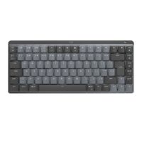 کیبورد بی سیم لاجیتک مدل Mx Mechanical Mini Clicky Switch - خاکستری, گارانتی اصلی