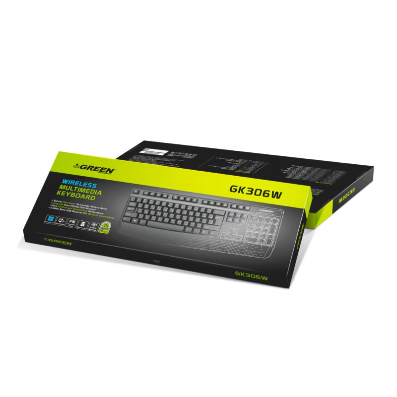 کیبورد بی سیم گرین مدل GK306W 5