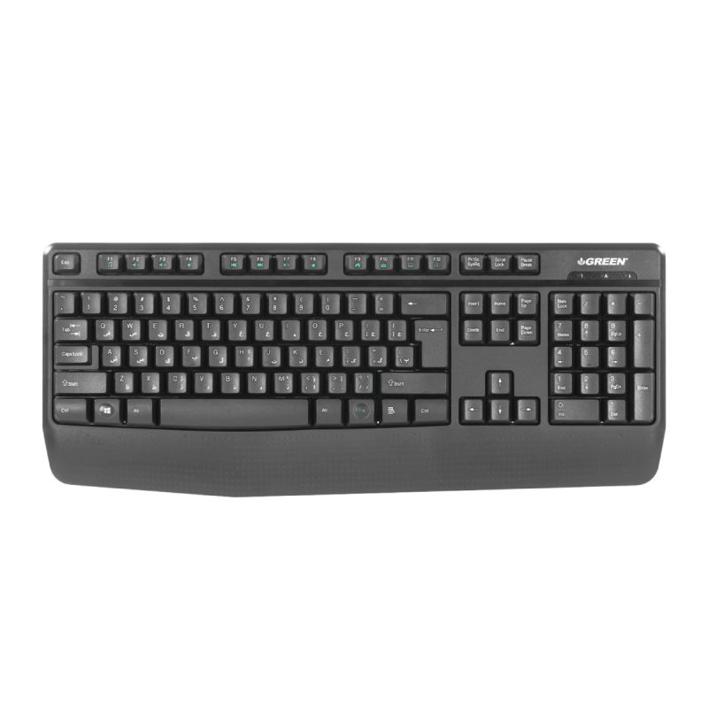 کیبورد بی سیم گرین مدل GK306W - مشکی, گارانتی گرین