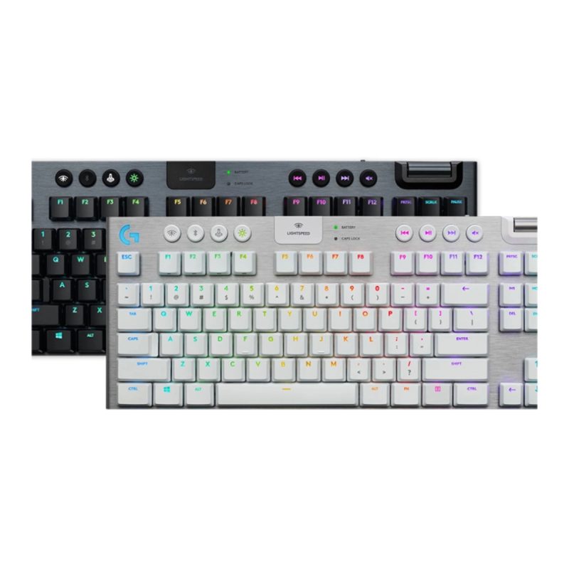 کیبورد بی سیم گیمینگ لاجیتک مدل G915 TKL Clicky - سفید, گارانتی اصلی