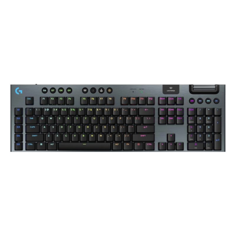 کیبورد بی سیم گیمینگ لاجیتک مدل G915 X GL Clicky Blue Switch - سفید, گارانتی اصلی