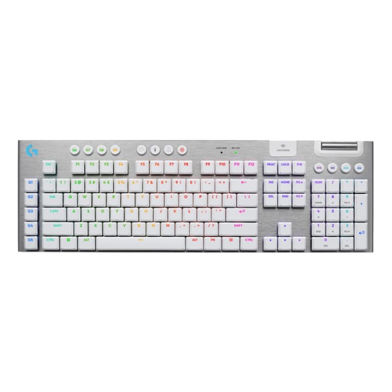 کیبورد بی سیم گیمینگ لاجیتک مدل G915 X GL Clicky Blue Switch 7