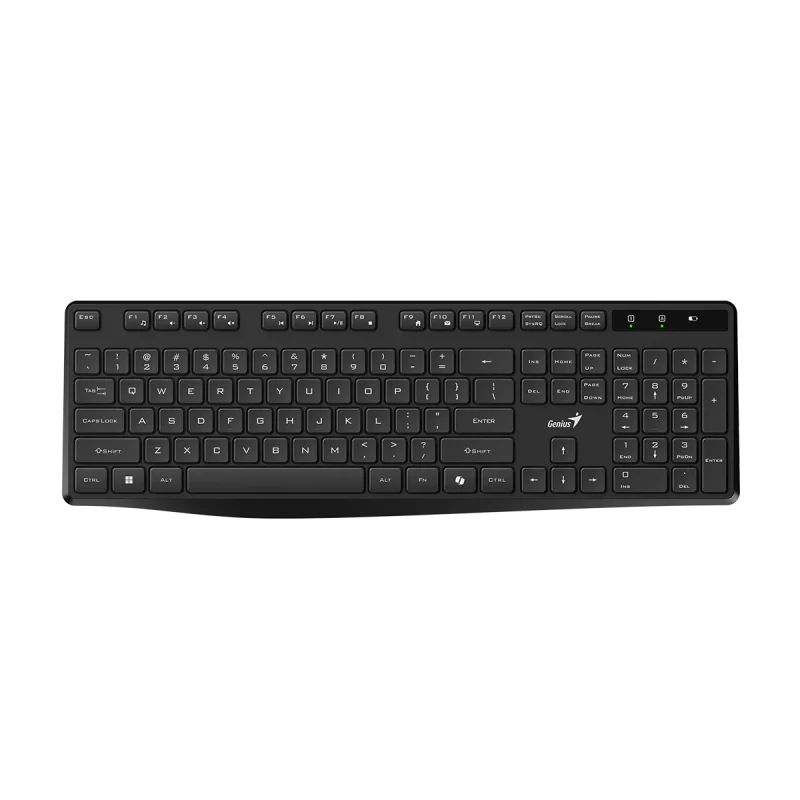 کیبورد بی‌سیم جنیوس مدل KB-7200 - ۱۸ ماه گارانتی شرکتی, مشکی