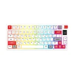 کیبورد بی‌سیم گیمینگ فنتک مدل ATOM PRO79 MK917 - سفید, 18 ماه گارانتی داده پرداز رایانه متین