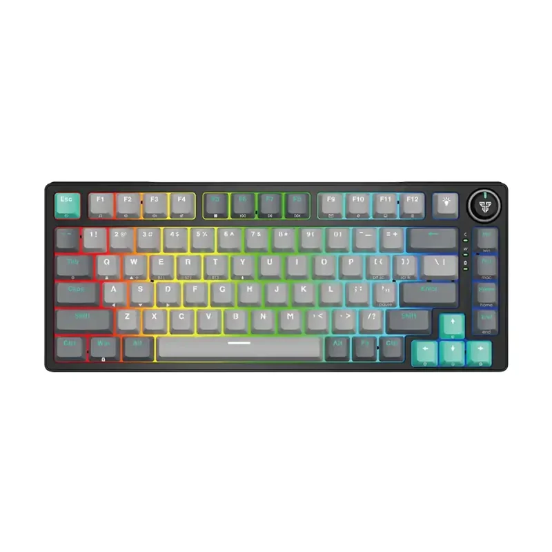 کیبورد بی‌سیم گیمینگ فنتک مدل ATOM PRO83 MK913 - مشکی, 18 ماه گارانتی داده پرداز رایانه متین