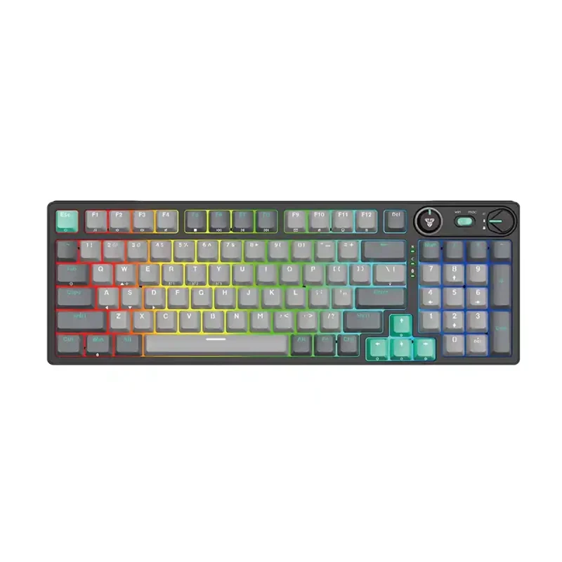 کیبورد بی‌سیم گیمینگ فنتک مدل ATOM PRO96 MK914 - مشکی, 18 ماه گارانتی داده پرداز رایانه متین