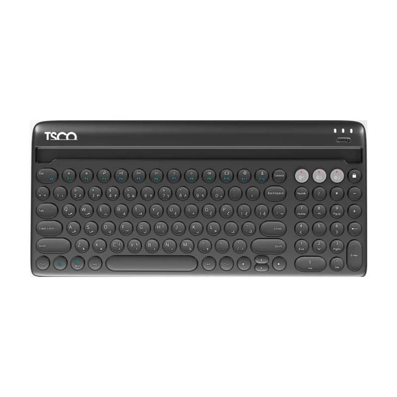 کیبورد تسکو مدل TK7322BT - مشکی, گارانتی توسن سیستم