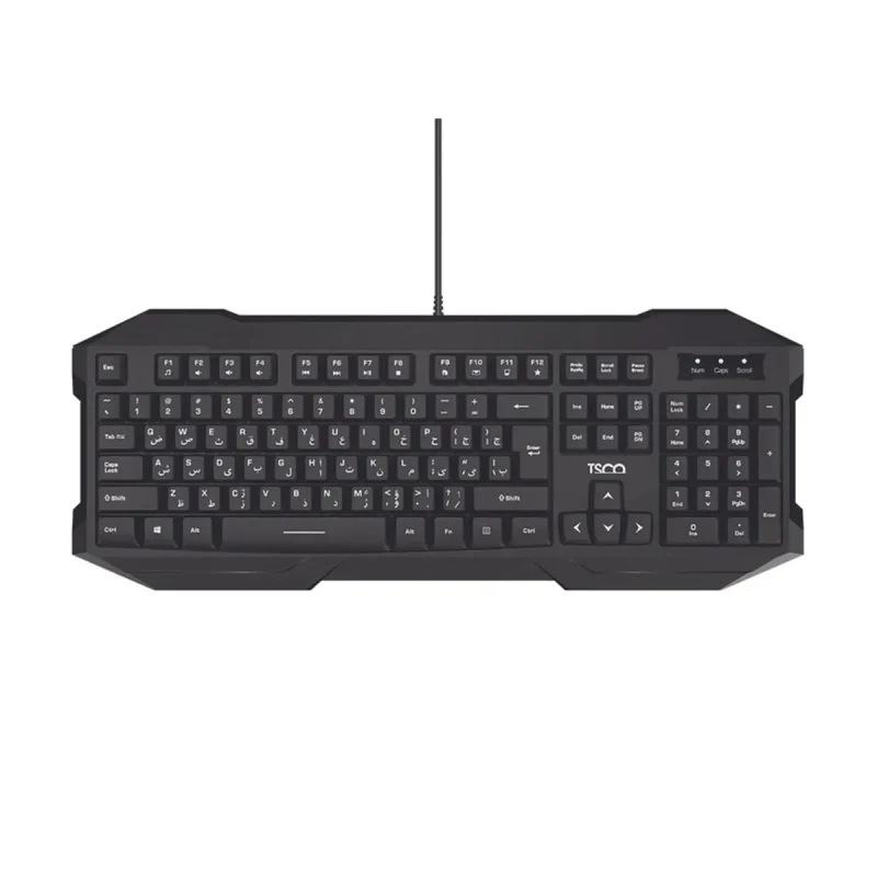 کیبورد تسکو مدل TK8041 - مشکی, گارانتی توسن سیستم