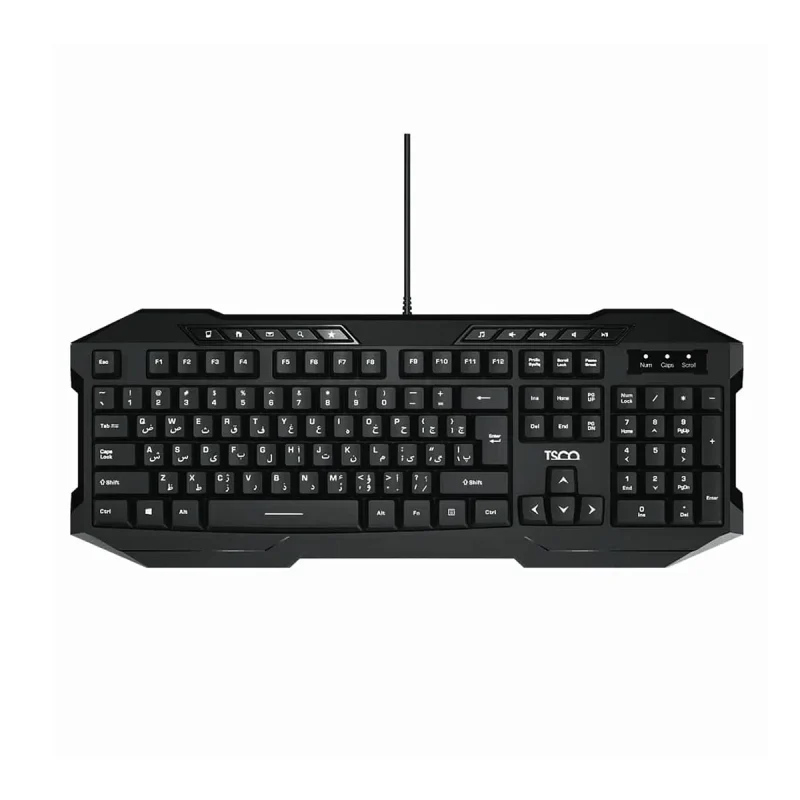 کیبورد تسکو مدل TK8042 - مشکی, گارانتی توسن سیستم