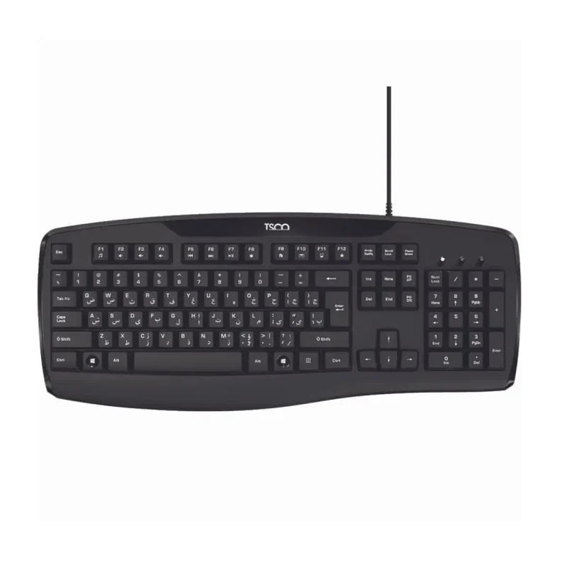 کیبورد تسکو مدل TK8043 - مشکی, گارانتی توسن سیستم