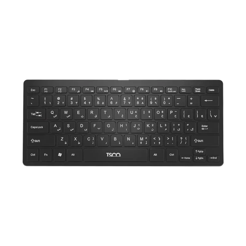 کیبورد تسکو مدل TK8044 - مشکی, گارانتی توسن سیستم