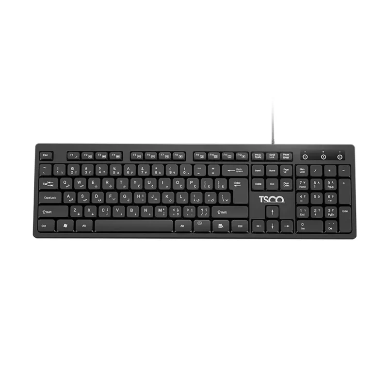 کیبورد تسکو مدل TK8072 - مشکی, گارانتی توسن سیستم