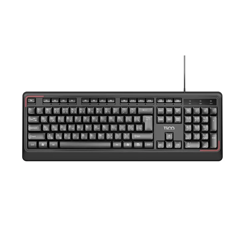 کیبورد تسکو مدل TK8082 - مشکی, گارانتی توسن سیستم