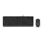 کیبورد و ماوس باسیم ای فورتک مدل F1010 - مشکی, 18 ماه گارانتی نوترونیک