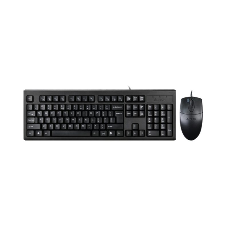 کیبورد و ماوس باسیم ای فورتک مدل KM-72620D - مشکی, 18 ماه گارانتی نوترونیک