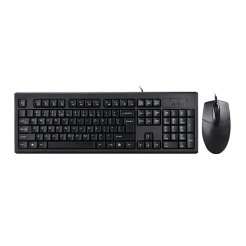 کیبورد و ماوس باسیم ای فورتک مدل KR-8372S - مشکی, 18 ماه گارانتی نوترونیک