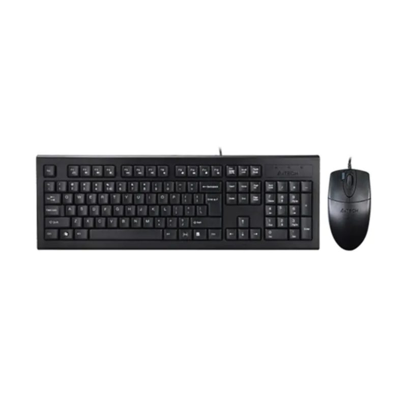 کیبورد و ماوس باسیم ای فورتک مدل KR-8520DS - مشکی, 18 ماه گارانتی نوترونیک
