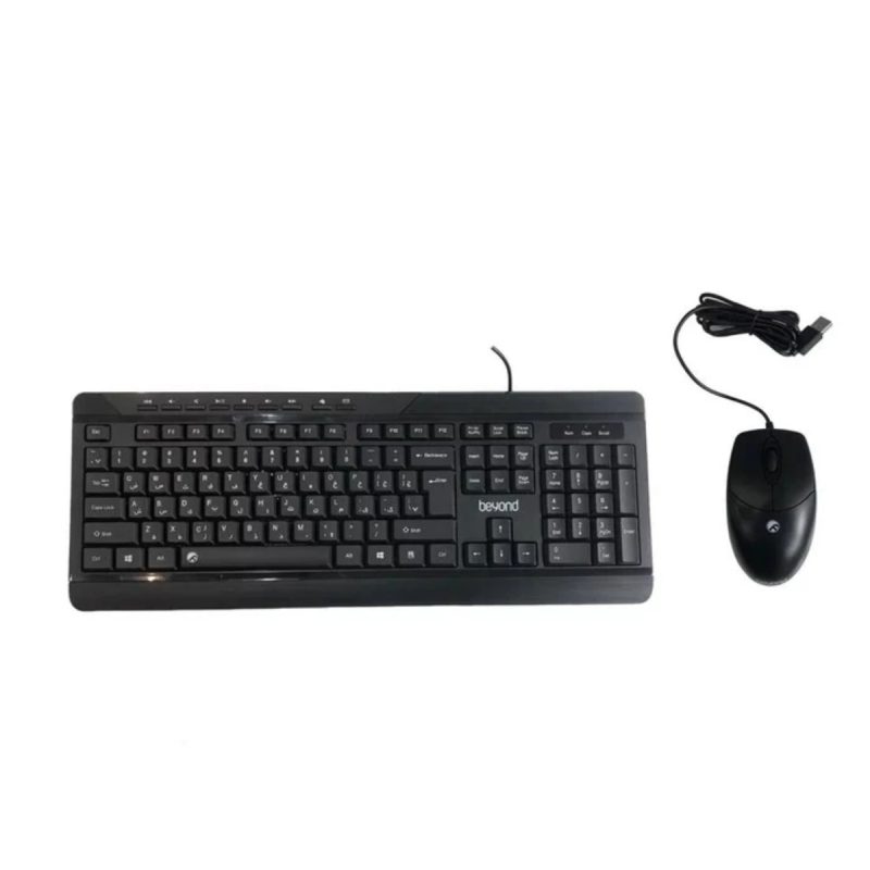 کیبورد و ماوس باسیم بیاند مدل BMK-4455 - مشکی, ۱۸ ماه گارانتی شرکتی
