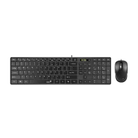 کیبورد و ماوس بی‌سیم جنیوس مدل KM-8206S - ۱۸ ماه گارانتی شرکتی, مشکی