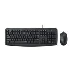 کیبورد و ماوس باسیم رپو مدل NX1600 - مشکی, ۱۸ ماه گارانتی شرکتی