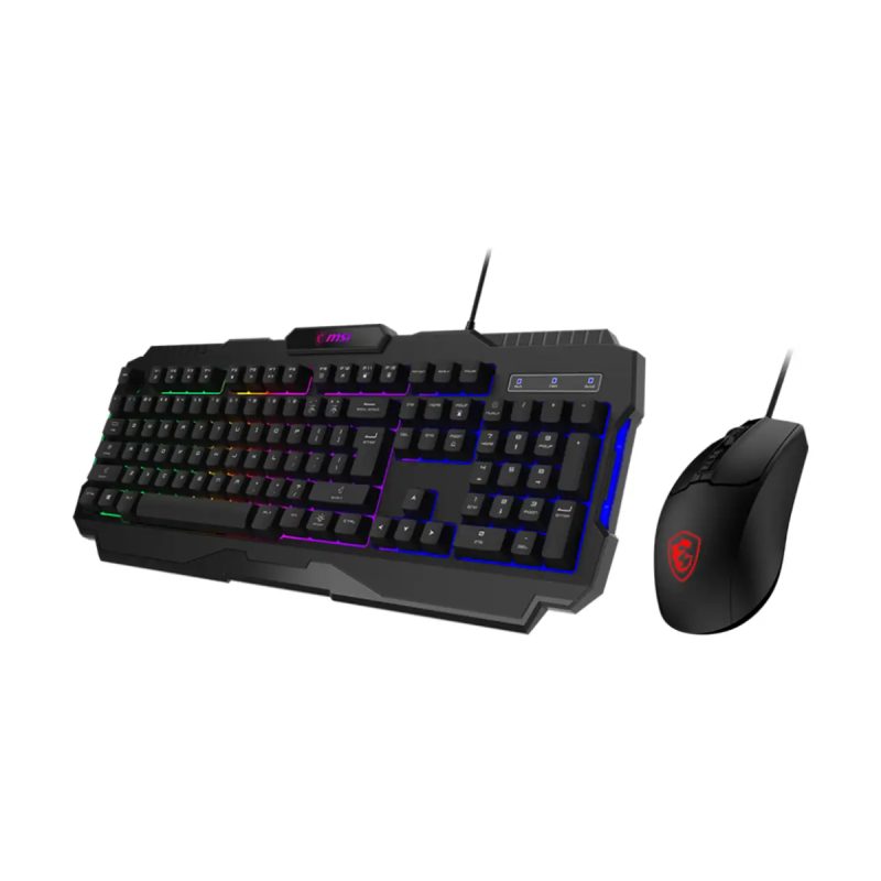 کیبورد و ماوس باسیم گیمینگ ام اس آی مدل FORGE GK100 COMBO 3