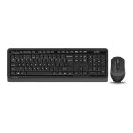 کیبورد و ماوس بی سیم ای فورتک مدل FG1010S - مشکی, 18 ماه گارانتی نوترونیک