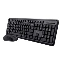 کیبورد و ماوس بی سیم تراست مدل TKM 350 - مشکی, گارانتی اصلی