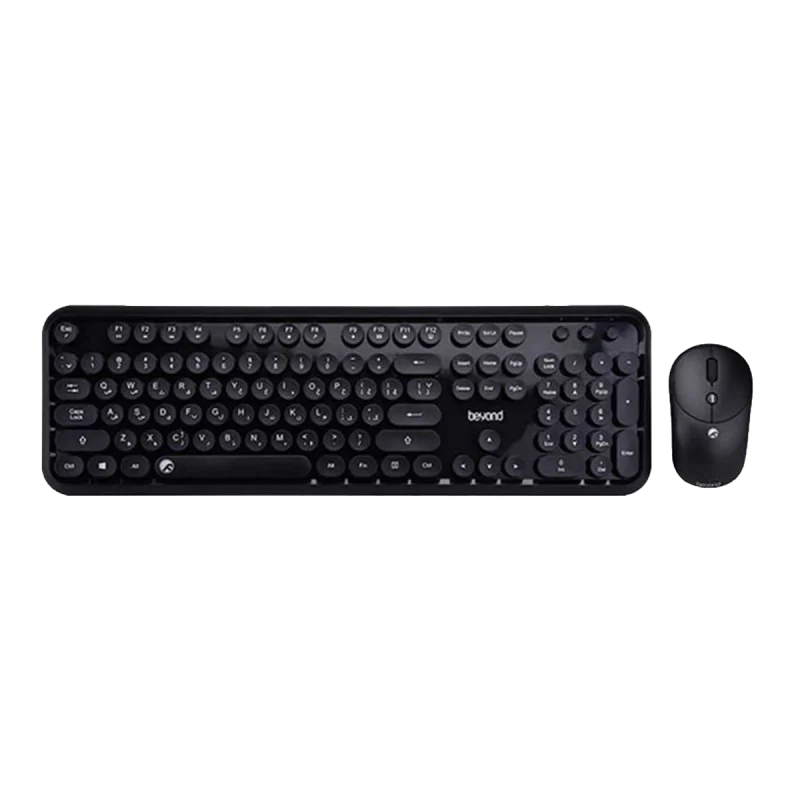 کیبورد و ماوس بی‌سیم بیاند مدل BMK-8101RF - ۱۸ ماه گارانتی شرکتی, مشکی