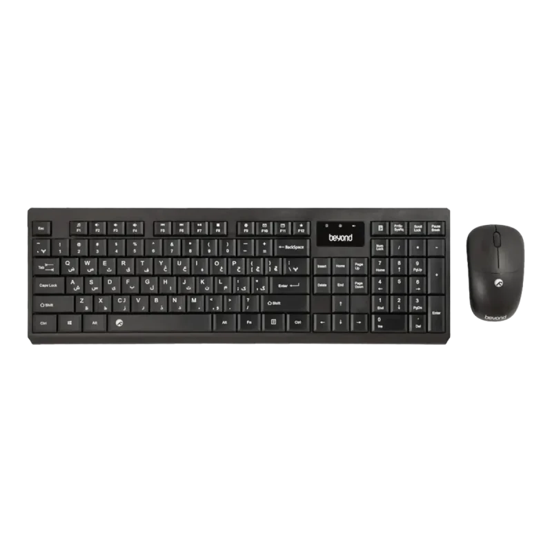 کیبورد و ماوس بی‌سیم بیاند مدل BMK-8105RF - ۱۸ ماه گارانتی شرکتی, مشکی