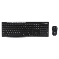 کیبورد و موس بی‌سیم لاجیتک مدل MK270 - مشکی, ۱۸ ماه گارانتی شرکتی