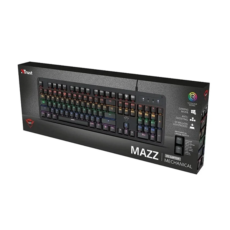 کیبورد گیمینگ تراست مدل GXT 863 MAZZ MECHANICAL 3
