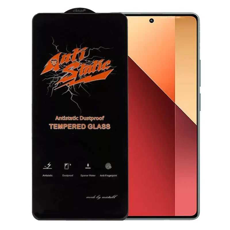 گلس گوشی شیائومی Redmi Note 13pro 5G میتوبل مدل آنتی استاتیک - گارانتی اصالت و سلامت فیزیکی